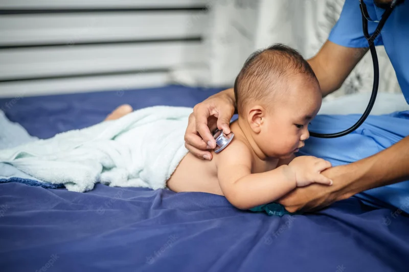 asian-doctor-examining-little-baby-with-stethoscope-clinic-baby-health-concept_727137-44